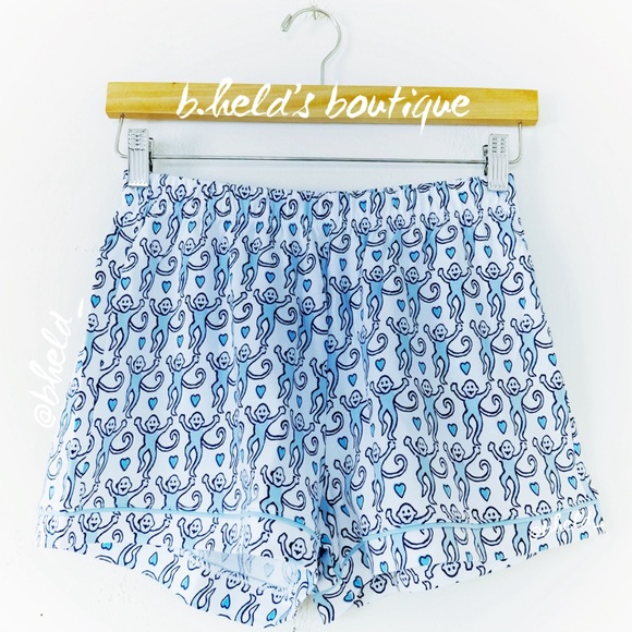 Roller Rabbit Lovely Monkey Polo Pajamas in Powder Blue/Navy Sz XS Brand New NWT - Picture 11 of 14